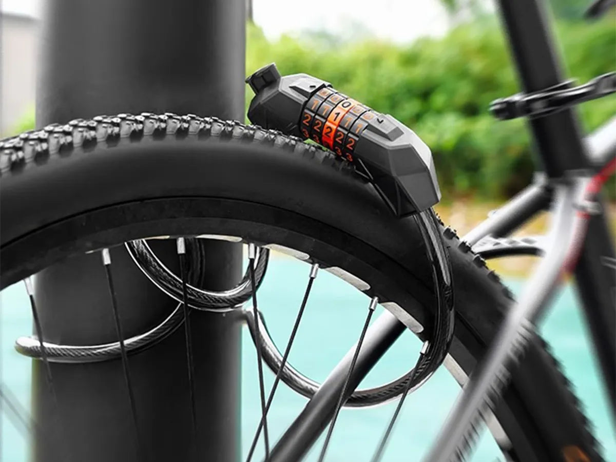 Antivol en acier à code pour vélo électrique
