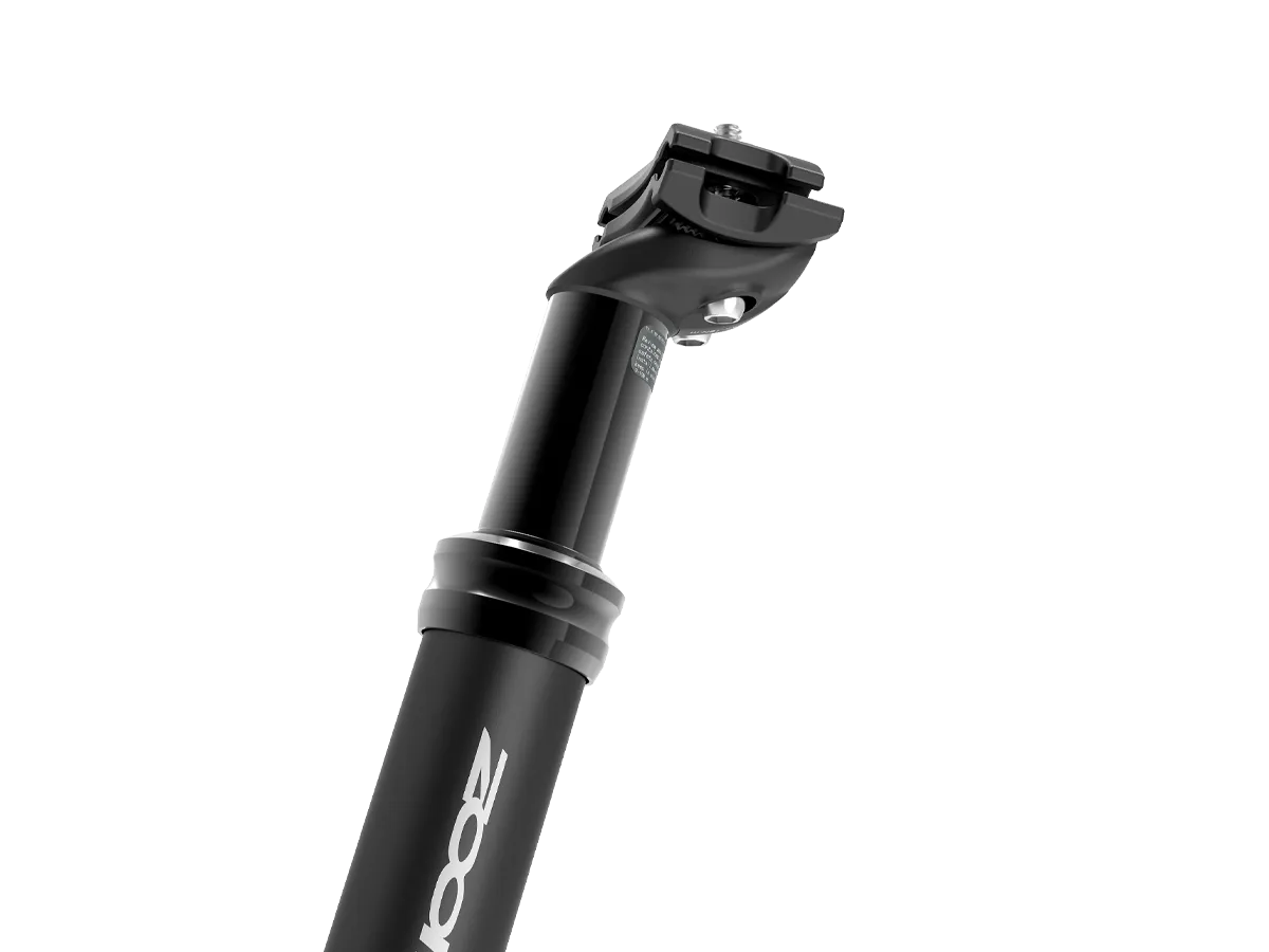 E-Bike Suspension Seatpost seatpost clamp and spring close-up