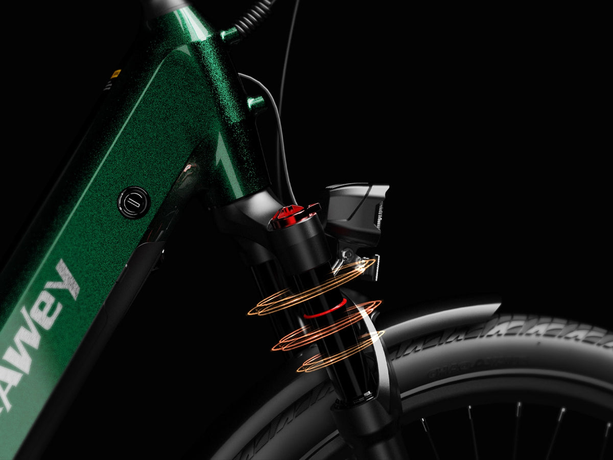 Fourche suspendue avant